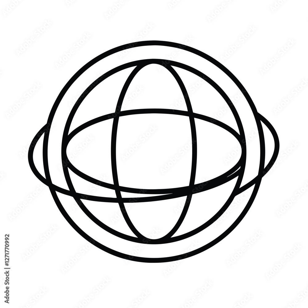 globe icon vector illustration