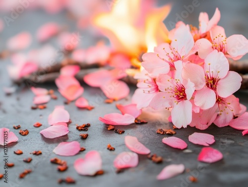 Close-up of bouquet on table
