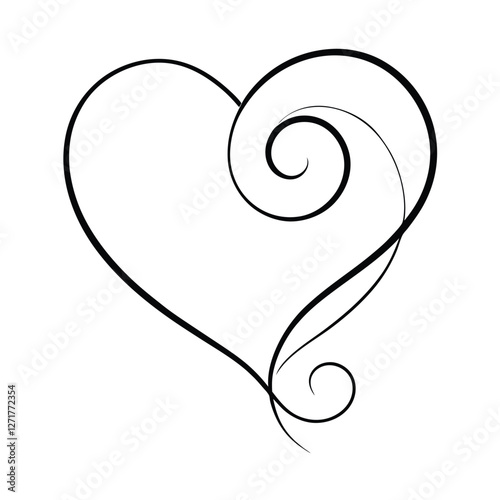 heart shape made from paper clips