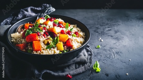 Vibrant Autumn Harvest Bowl: A Colorful and Healthy Vegetarian Delight