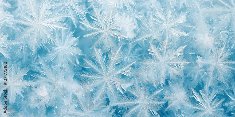 Intricate ice textures display natural cracks and frosty edges, softly glowing in light blue tones, creating an enchanting and serene abstract background Intricate ice textures display natural cracks and frosty edges, softly glowing in light blue tones, creating an enchanting and serene abstract background