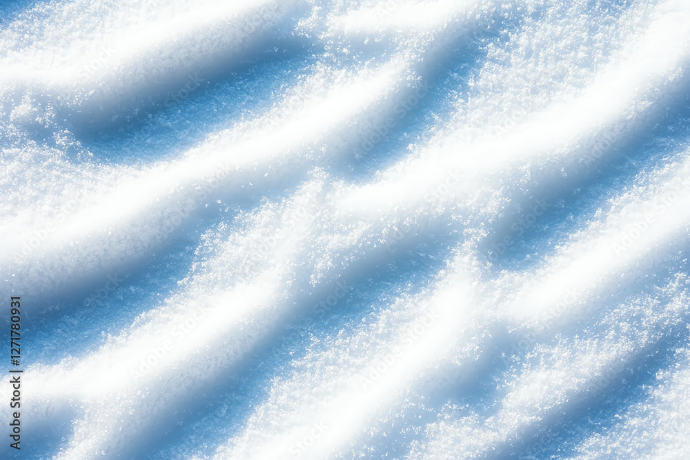 Fresh snow texture with ski tracks creates serene winter landscape. soft, white surface glistens under sunlight, inviting outdoor activities and winter sports Fresh snow texture with ski tracks creates serene winter landscape. soft, white surface glistens under sunlight, inviting outdoor activities and winter sports