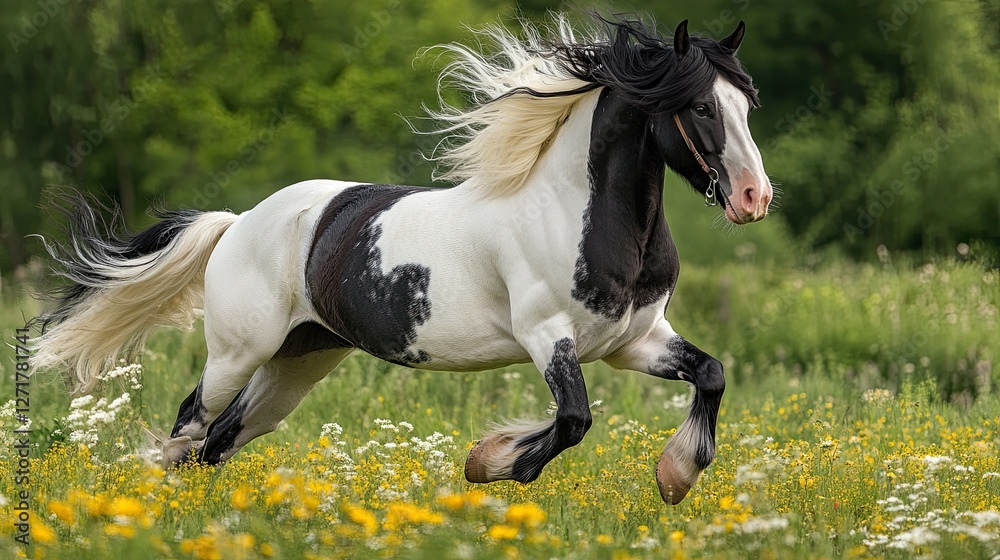 Portrait of a Gypsy Vanner mare - Portrait of a Gypsy Vanner mare -