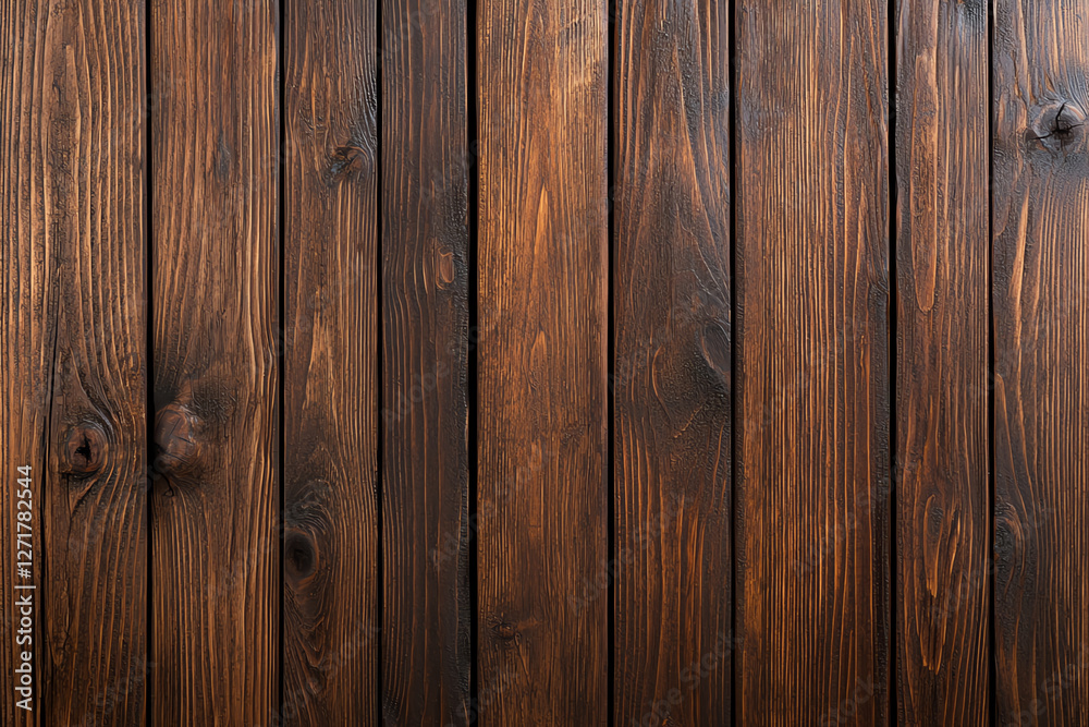 Dark brown wooden background with textured surface, showcasing natural grain patterns and knots, perfect for rustic designs and backgrounds Dark brown wooden background with textured surface, showcasing natural grain patterns and knots, perfect for rustic designs and backgrounds