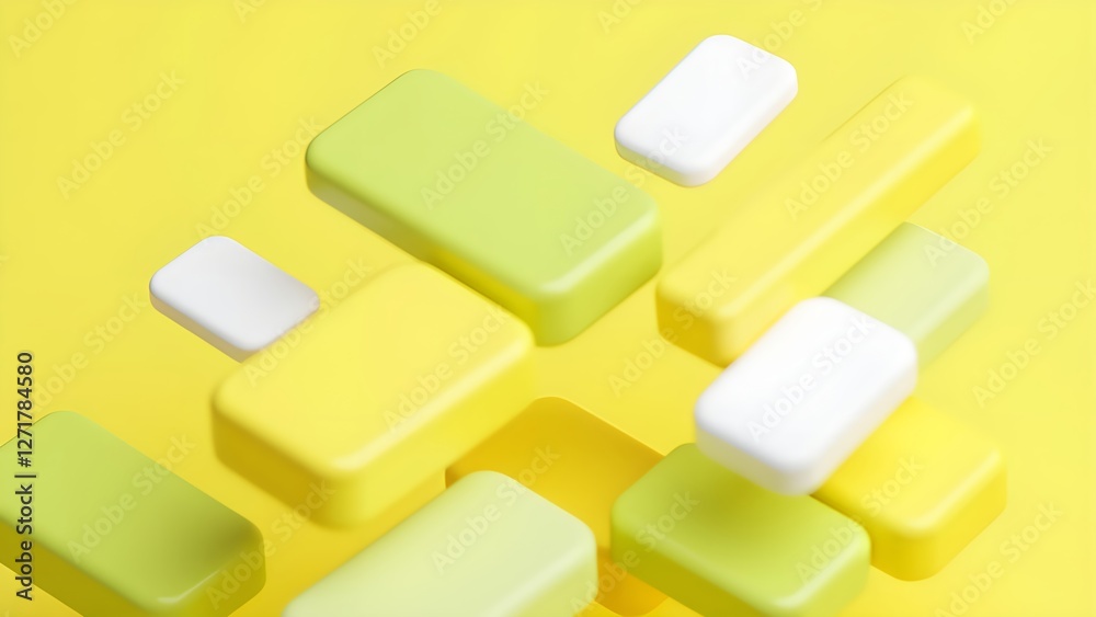 The fun composition of colorful squares The fun composition of colorful squares
