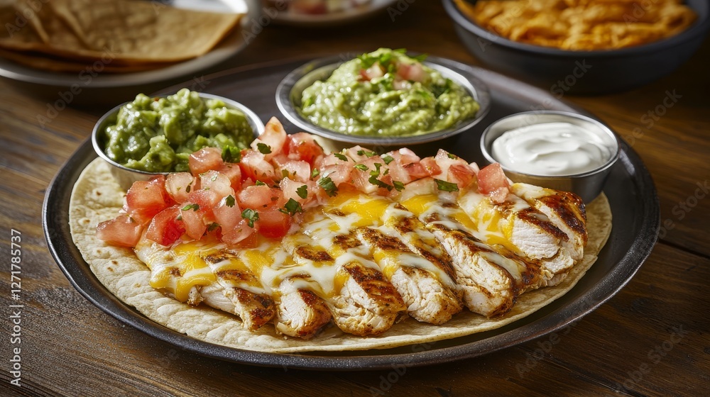 Grilled Chicken Taco with Melted Cheese and Salsa - A Flavorful Mexican Feast Grilled Chicken Taco with Melted Cheese and Salsa - A Flavorful Mexican Feast
