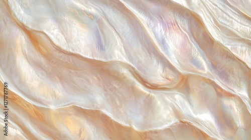 Vintage abstract pearlescent foil background with shimmering mother-of-pearl and rainbow colors.Pearlescent texture.