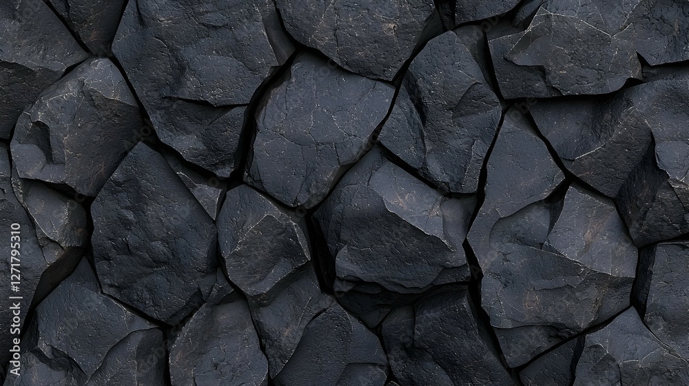 Fototapeta premium Dark Grey Stone Wall Texture Background