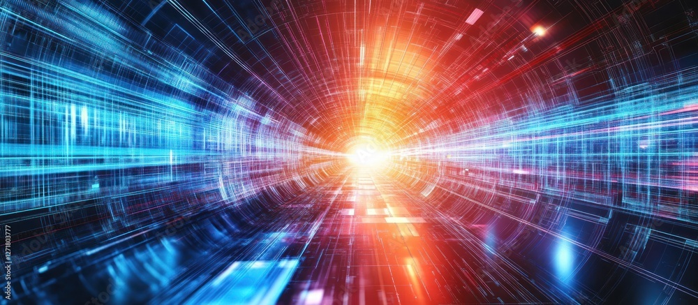 Abstract Digital Tunnel: Data Stream Visualization Abstract Digital Tunnel: Data Stream Visualization