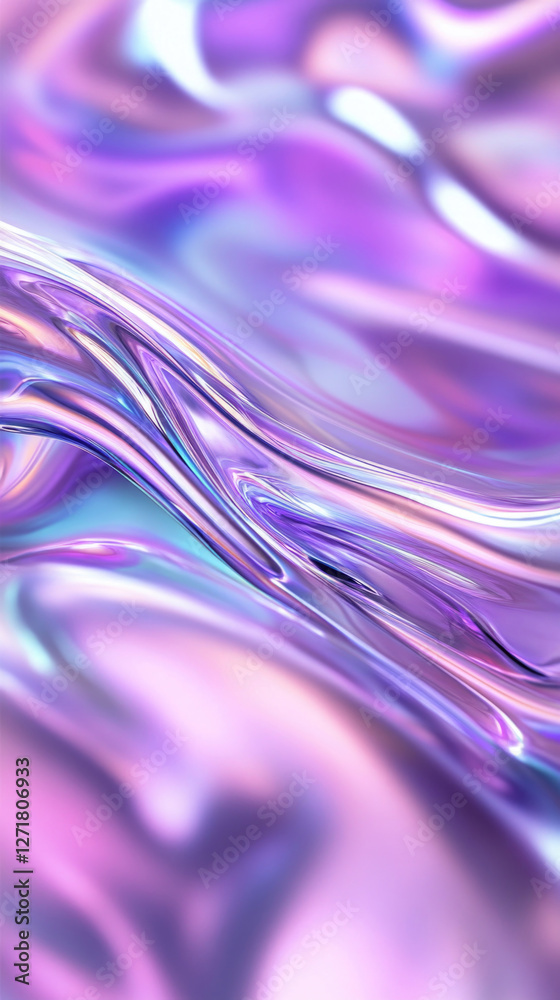 Iridescent holographic pastel liquid metal texture, abstract background, wallpaper Iridescent holographic pastel liquid metal texture, abstract background, wallpaper