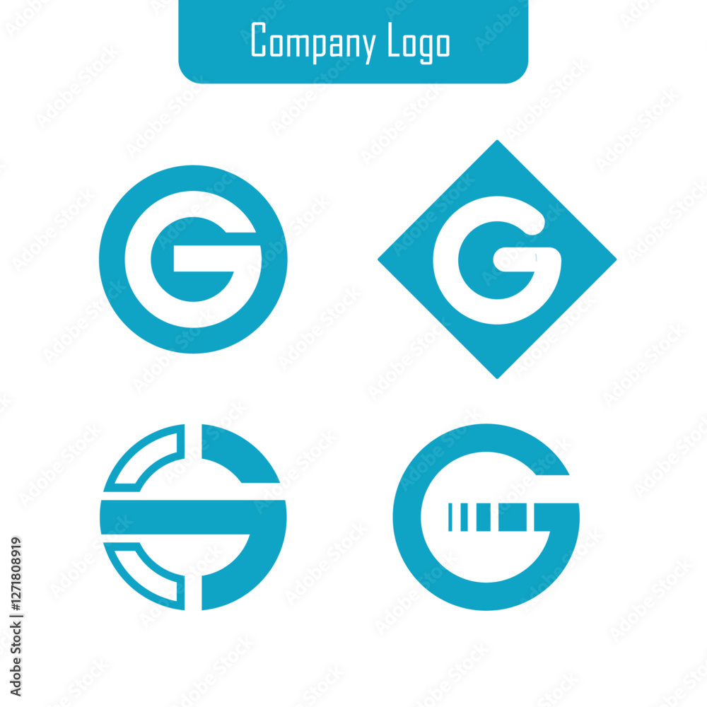 Set of company logo design ideas vector design Set of company logo design ideas vector design