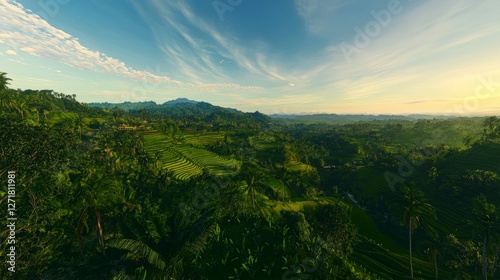 Majestic Terraced Rice Paddies: A Breathtaking View of Nature's Art