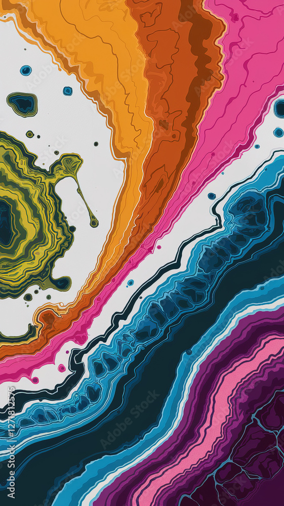 Fototapeta premium hires Abstract seamless pattern Marble material texture with different designs and types 