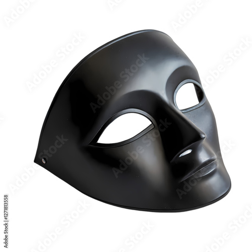 Black Venetian Mask: Costume, Party, Cosplay isolated on transparent background photo