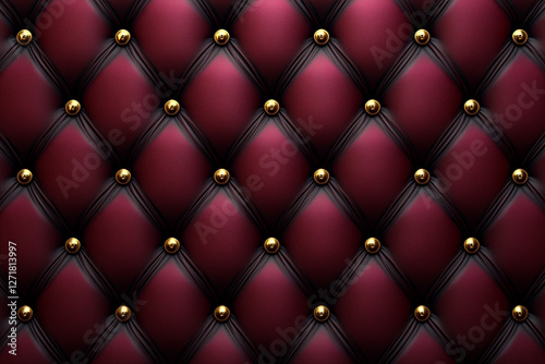 luxury red leather upholstery