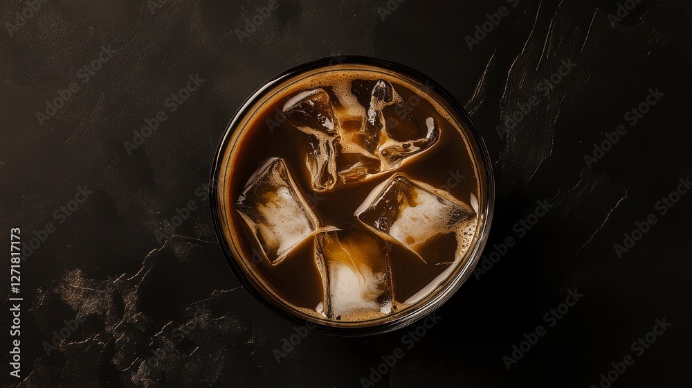 Aromatic Iced Coffee with Refreshing Ice Cubes