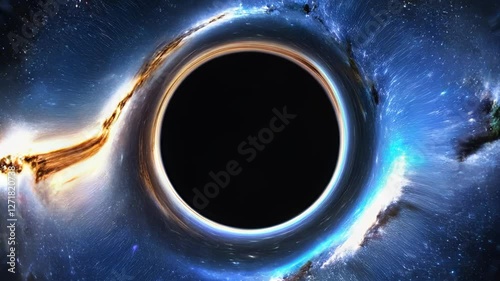 black hole in space