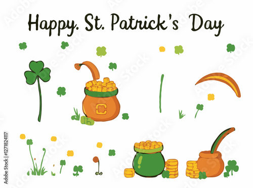 Whimsical St. Patrick's Day Vector Illustrations