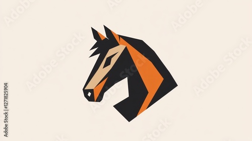 Abstract horse head graphic design photo