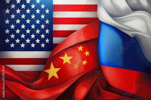 Las grandes potencias ahora amigas, Usa, Rusia y China