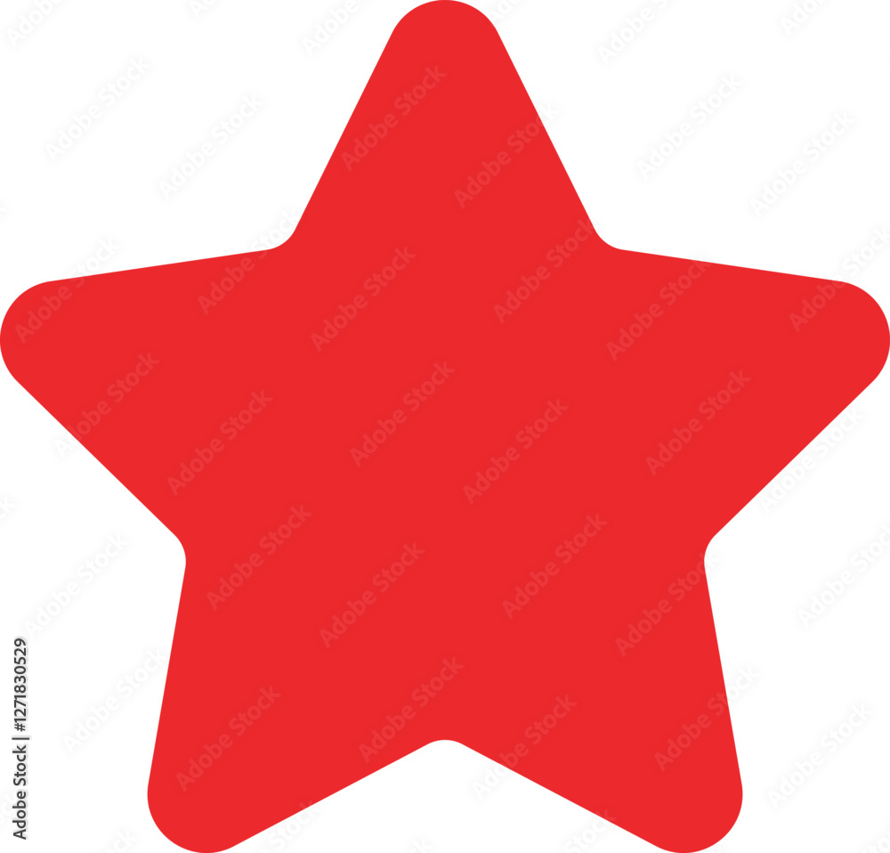 red star icon isolated on white red star icon isolated on white