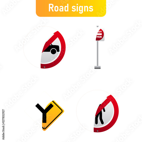 Road signs set