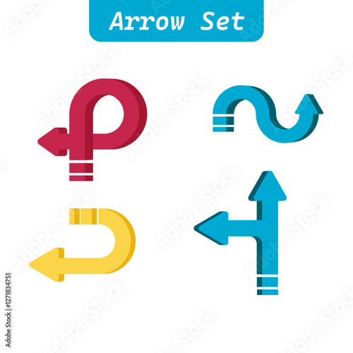 arrows vector collection on white background
