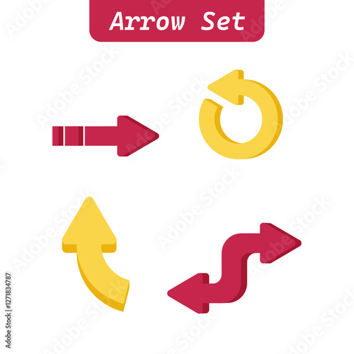 arrows vector collection on white background