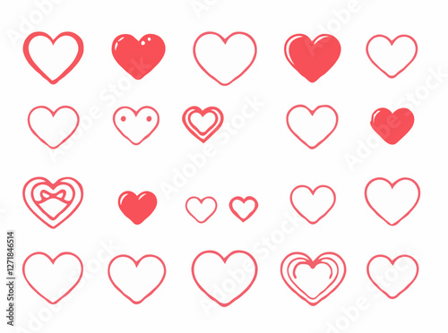 Valentine's Day Love Heart Icons