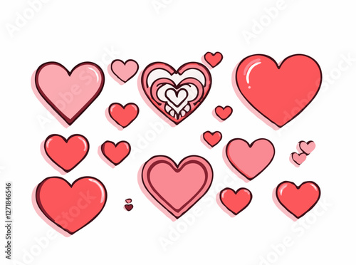 Valentine's Day Love Heart Icons