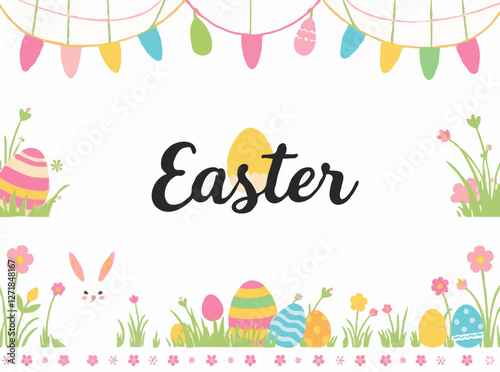 Colorful Easter Theme Vectors for Projects