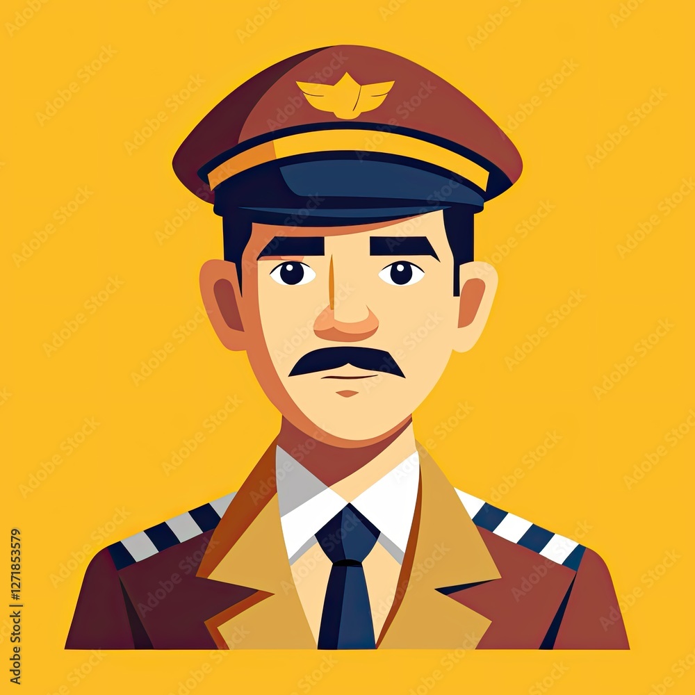Taxi Driver icon in retro style portrait with yellow background Taxi Driver icon in retro style portrait with yellow background