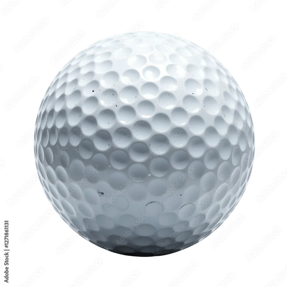 Golf Ball with Dimples and Shadows Golf Ball with Dimples and Shadows