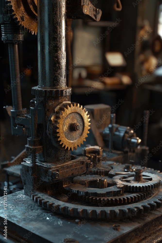 Machine Gears Close Up Machine Gears Close Up