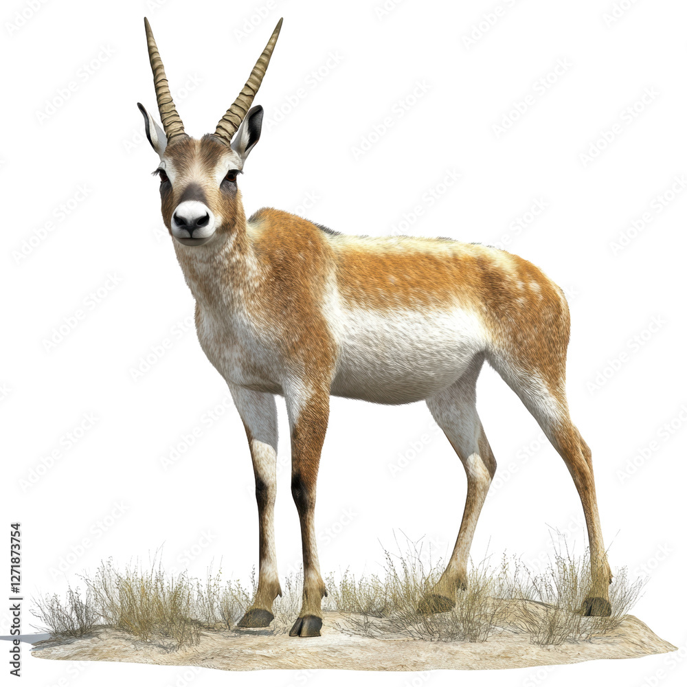 Fototapeta premium Majestic Antelope in Natural Habitat with Transparent Background