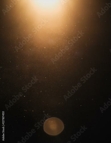 Film Dust Light Leaks Overlay. Vintage Style Lens Flares. Generated image