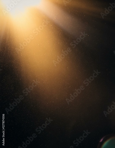 Film Dust Light Leaks Overlay. Vintage Style Lens Flares. Generated image