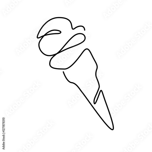 line art ice cream