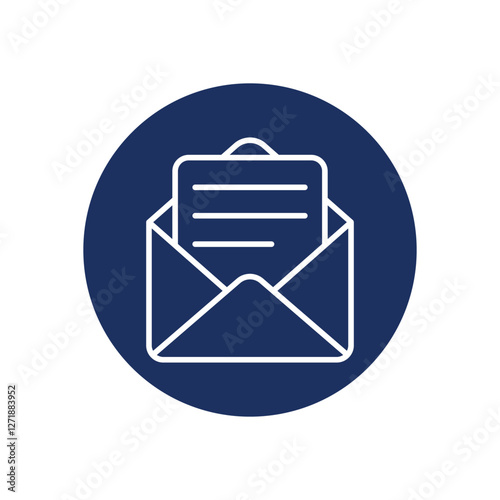 Letter icon vector stock illustration