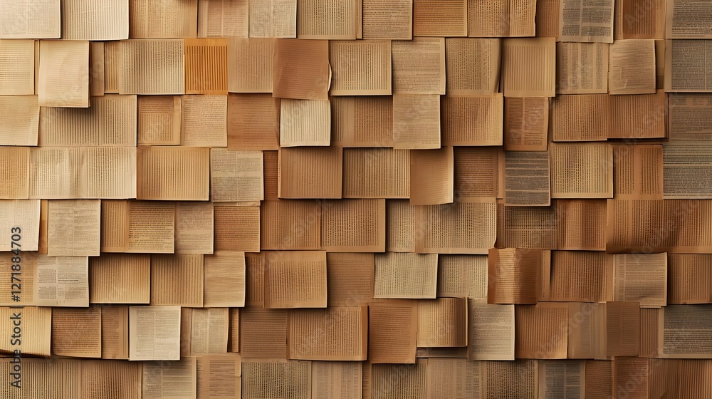 Fototapeta premium Abstract Brown Wooden Block Texture Background