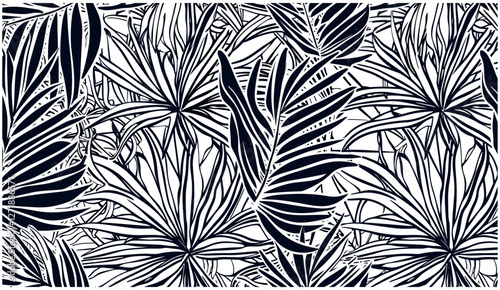 Vintage tropical palm leaves, vector patchwork wallpaper, fabric print, seamless pattern, beach towel design, tablecloth, pillow covers, wrapping, boho style, home textiles