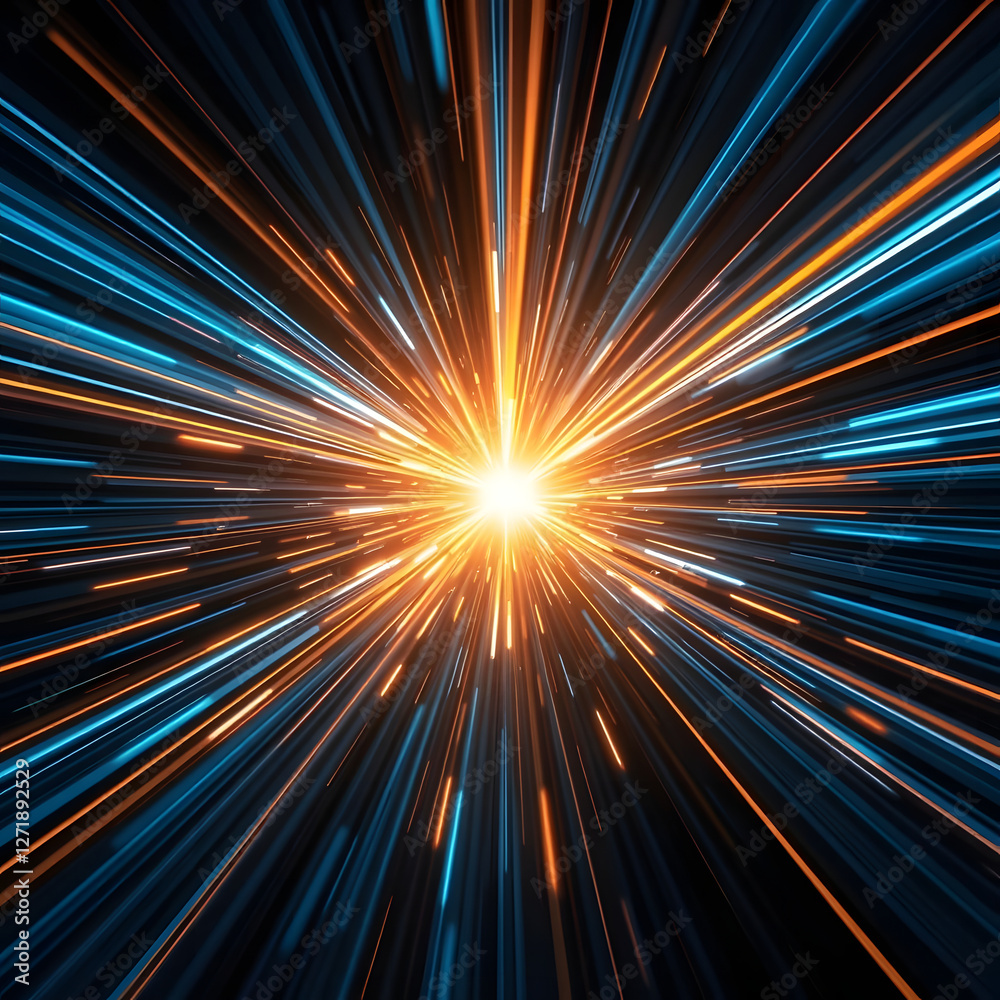 Fototapeta premium Abstract backgrounds with light rays, sunbursts, and colorful patterns create a vibrant design