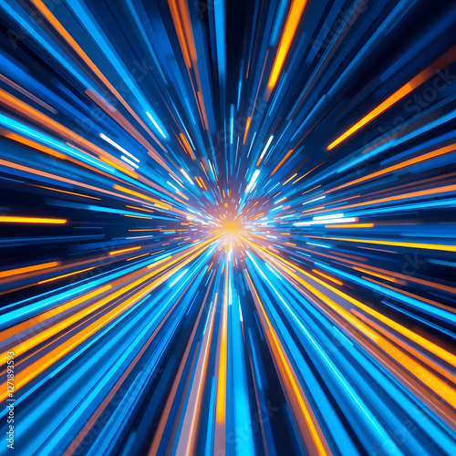 Abstract backgrounds with light rays, sunbursts, and colorful patterns create a vibrant design