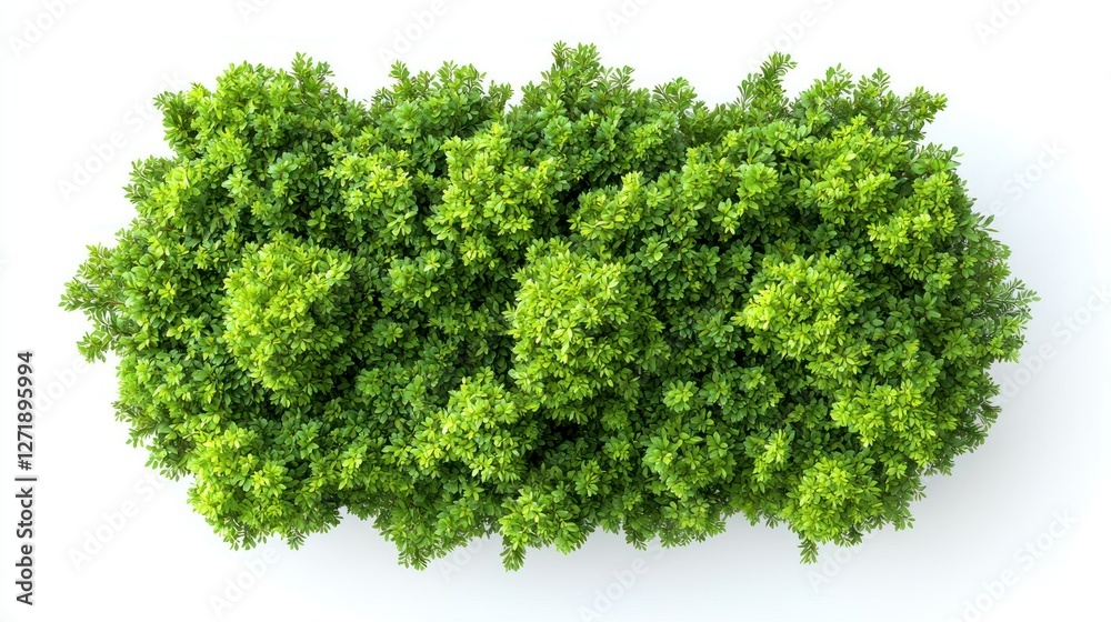 Obraz premium Isolated overhead view of lush green trees