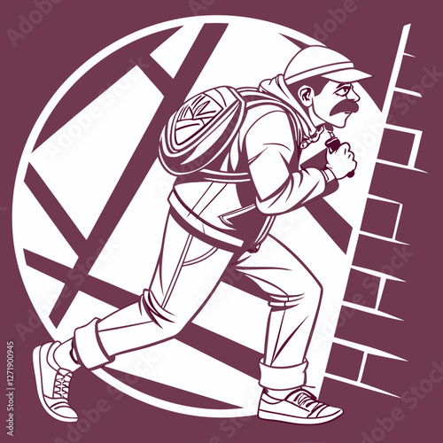 vector illustration of a warrior
