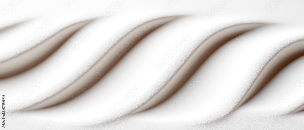 Obraz premium Soft Swirls Abstract Background with Subtle Contrast in White and Brown Tones for Graphic Design Projects