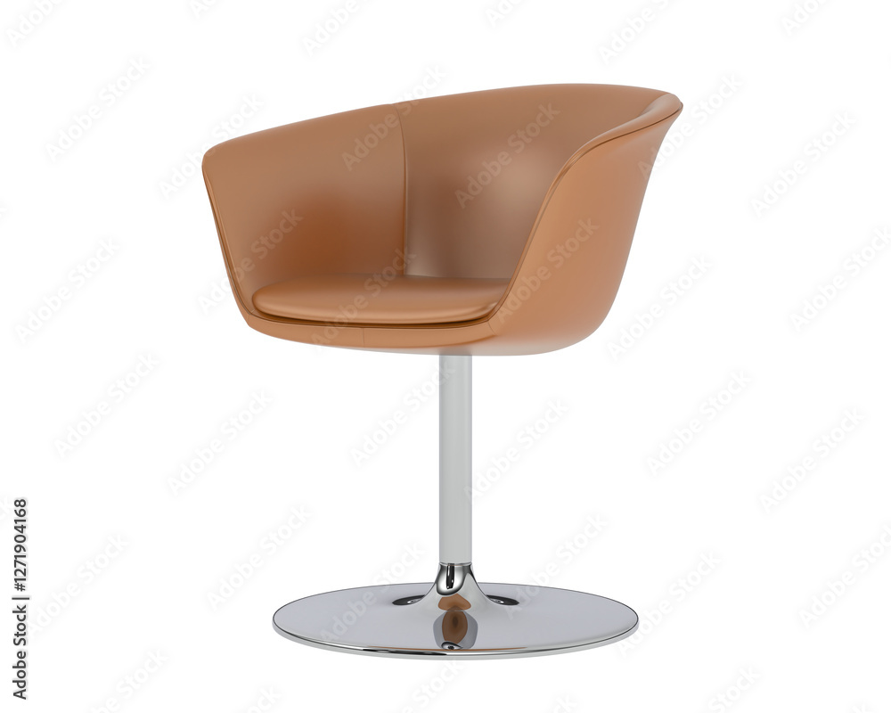 Armchair isolated on background. 3d rendering - illustration Armchair isolated on background. 3d rendering - illustration