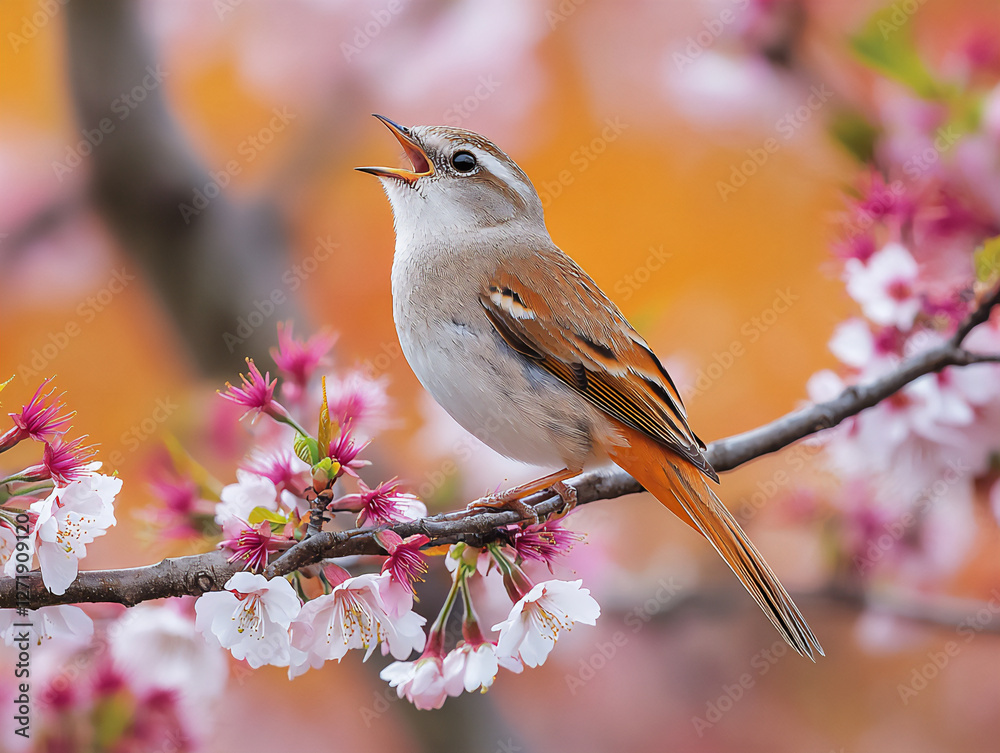 Fototapeta premium singing songbird
