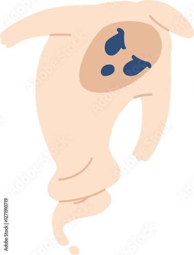 Spooky flying phantom ghost vector illustration