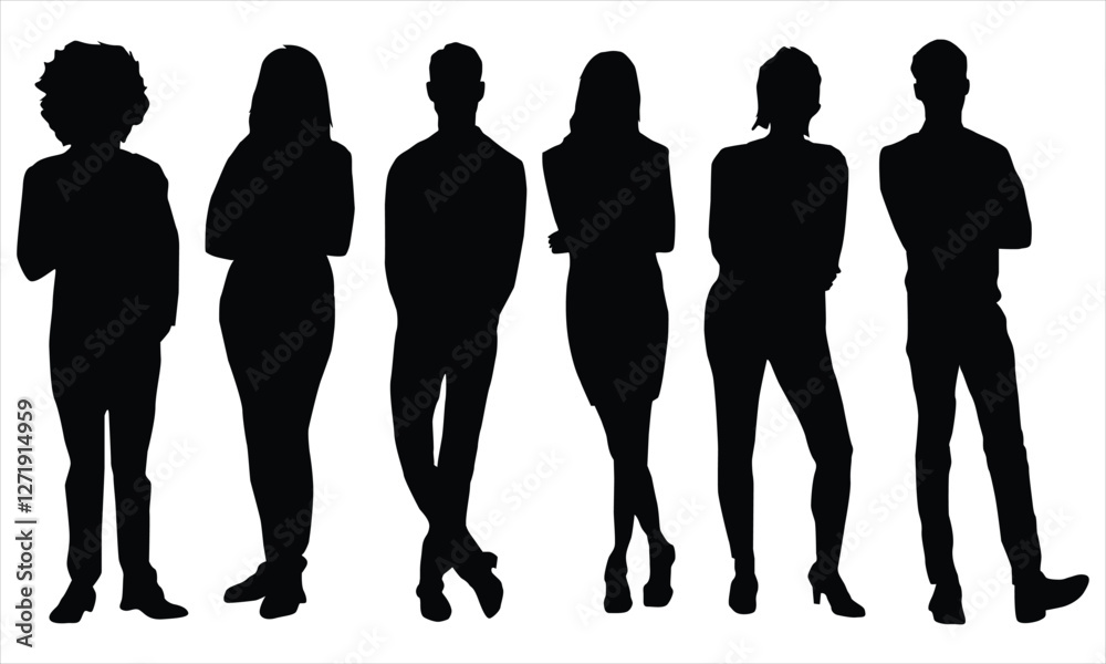 vector silhouettes of people vector silhouettes of people